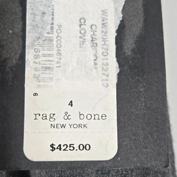 Rag & Bone 4 Women's Trouser Takisada-Osaka Wool Gray NWT - Picture 4 of 9